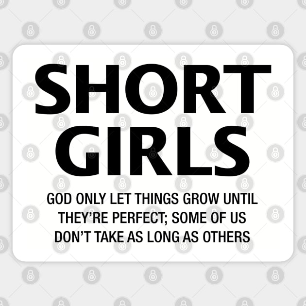 Short Girls are Perfect Magnet by Peter the T-Shirt Dude